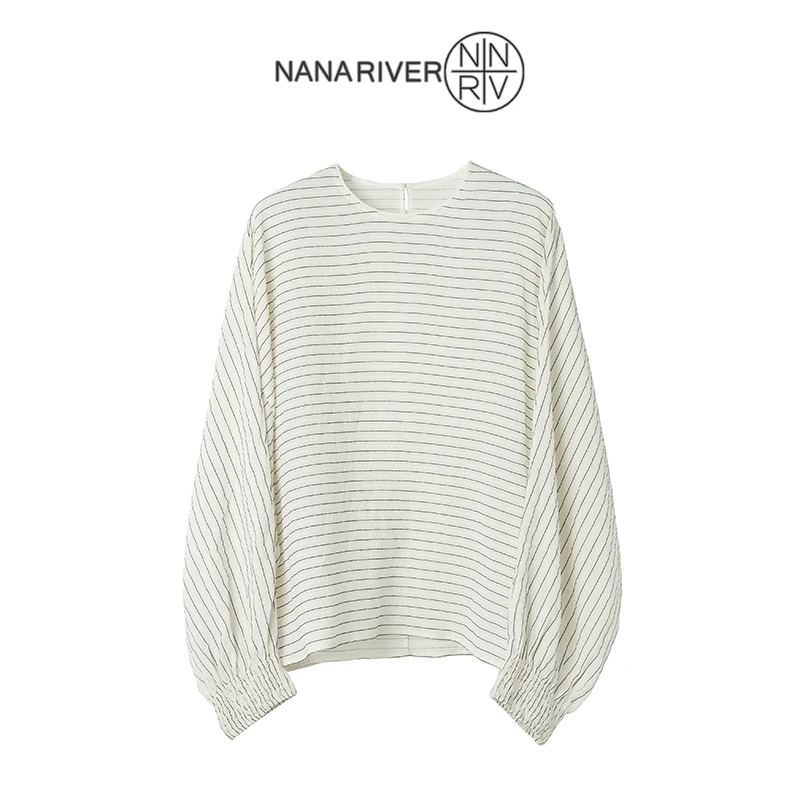 【春之诗笺】高端宽松仙气原创设计上衣衬衫极简风百搭显瘦