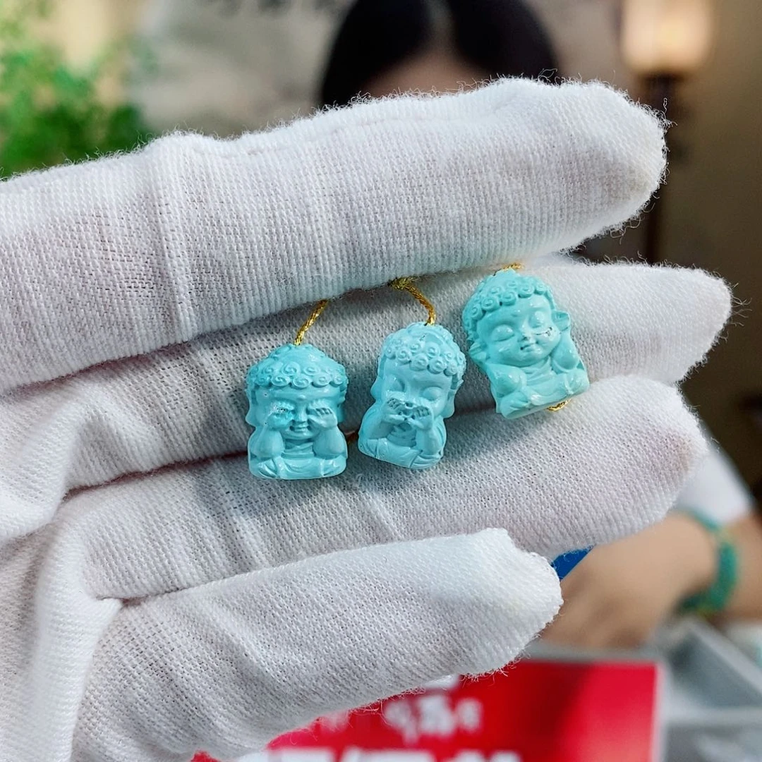 未镶嵌绿松石珠宝奇石
