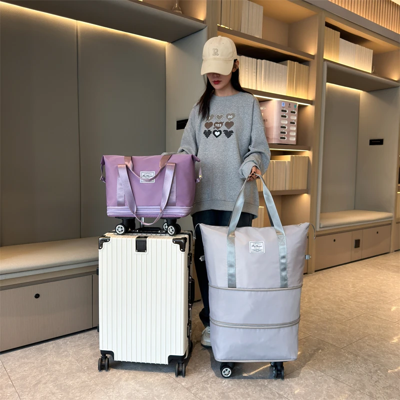 万向轮旅行包大容量出差旅行包健身旅行包轻便登机包待产包收纳袋