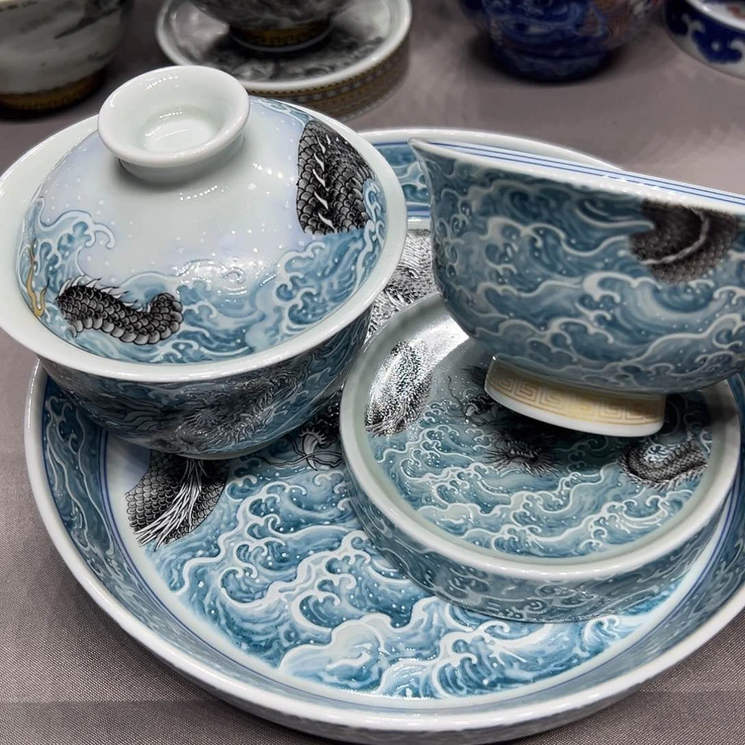 瓷片辰****风景德镇高端瓷器茶具