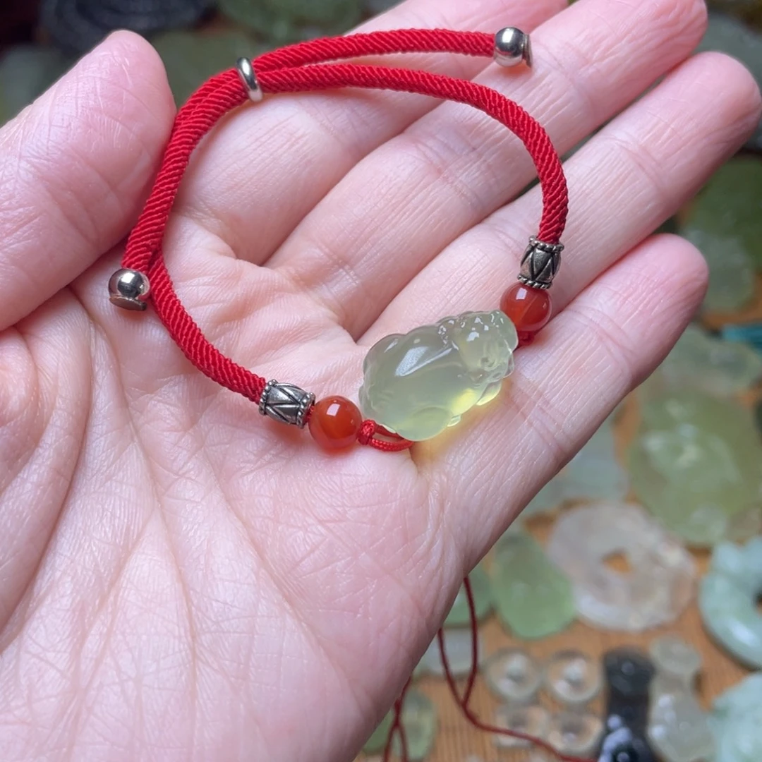 蛇纹石玉未镶嵌手链