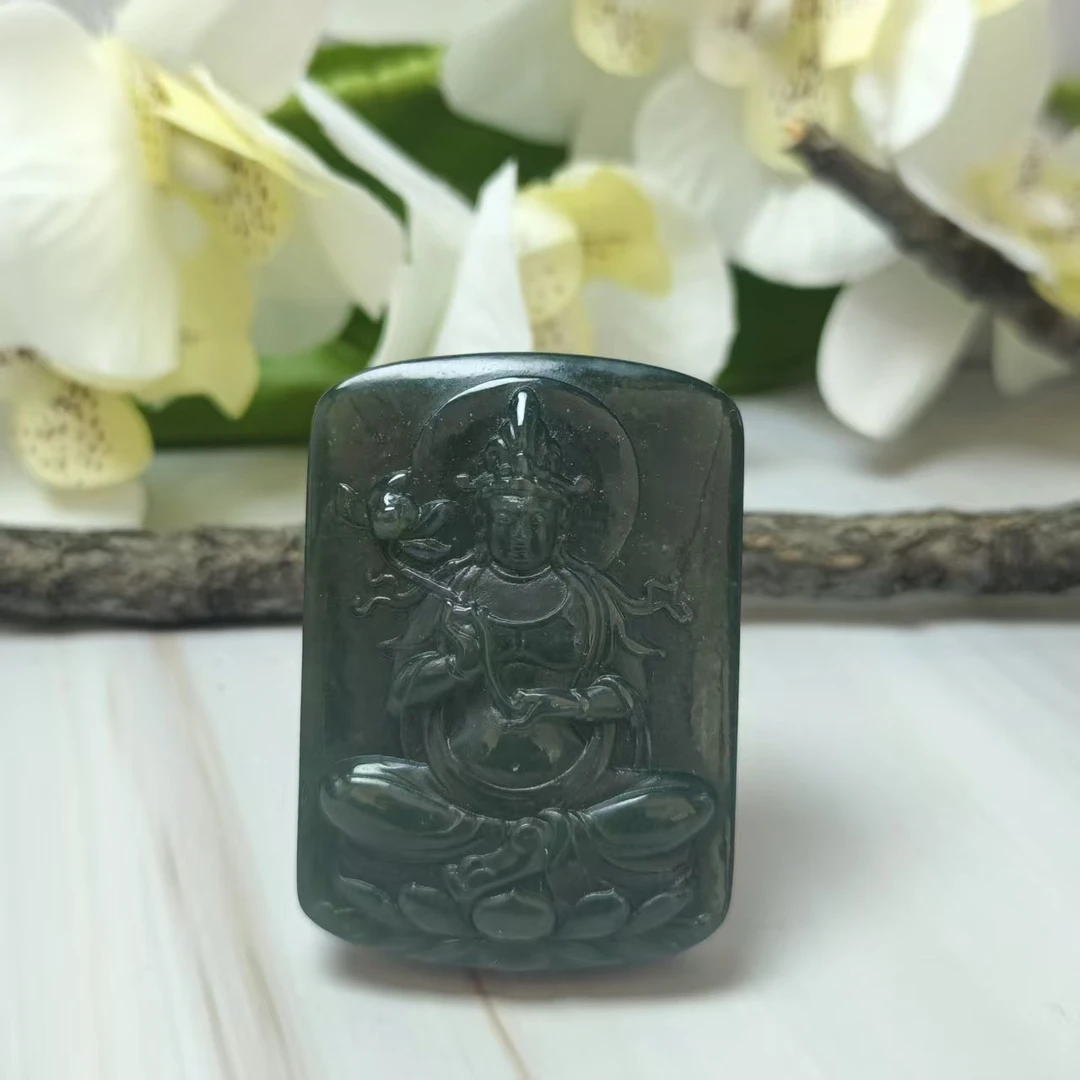 Z和田玉观音吊坠0174