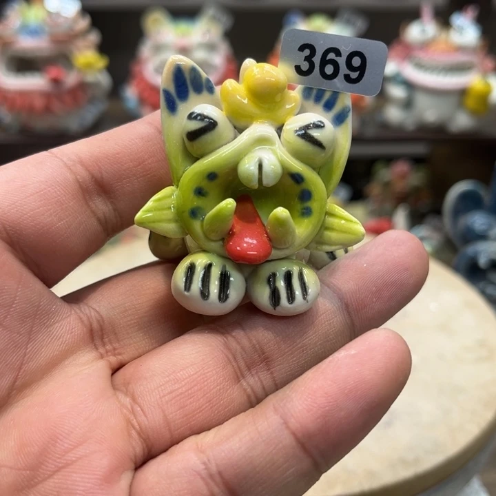 陶瓷纯手工抽象陶瓷摆件微瑕369