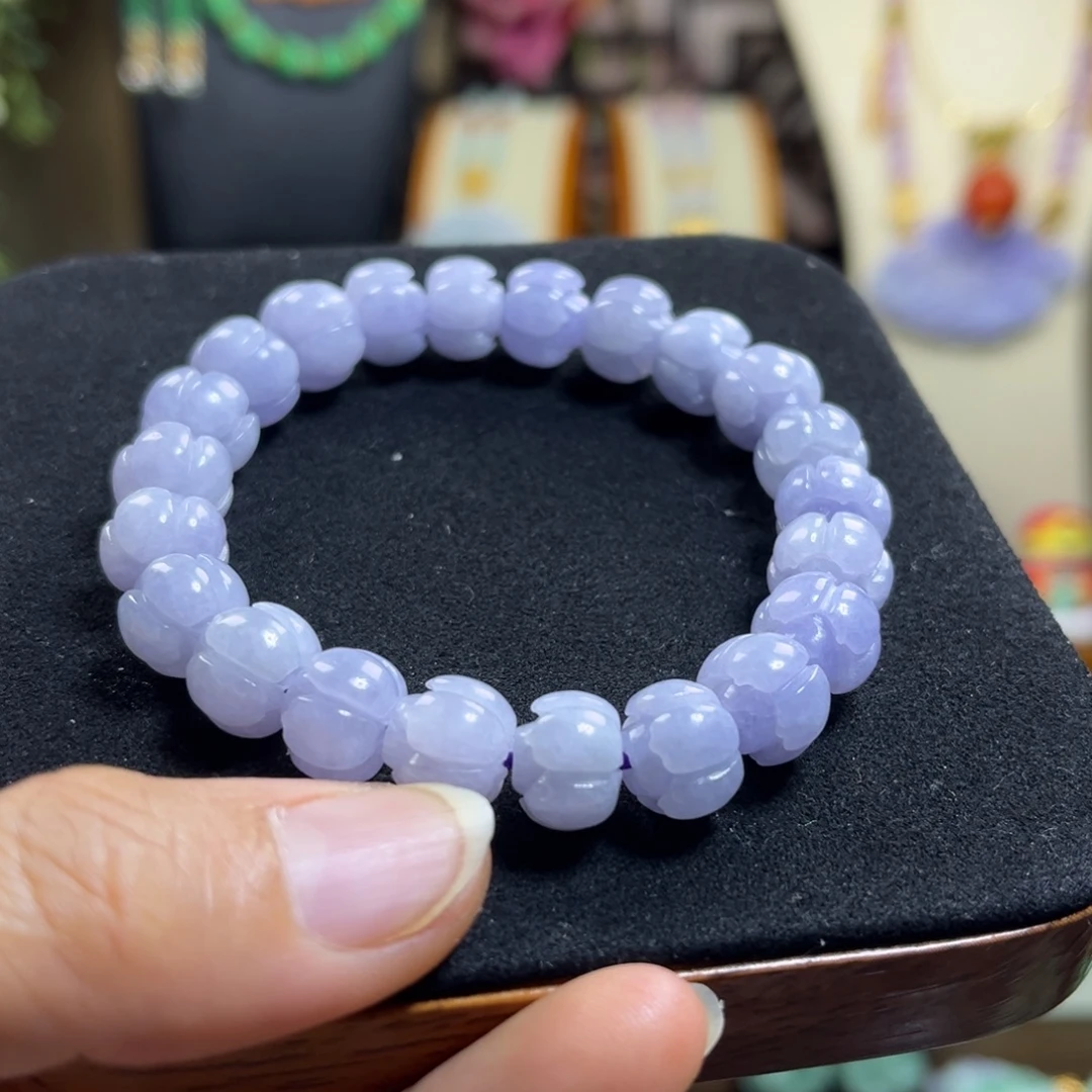 翡翠未镶嵌颈饰天然翡翠手链