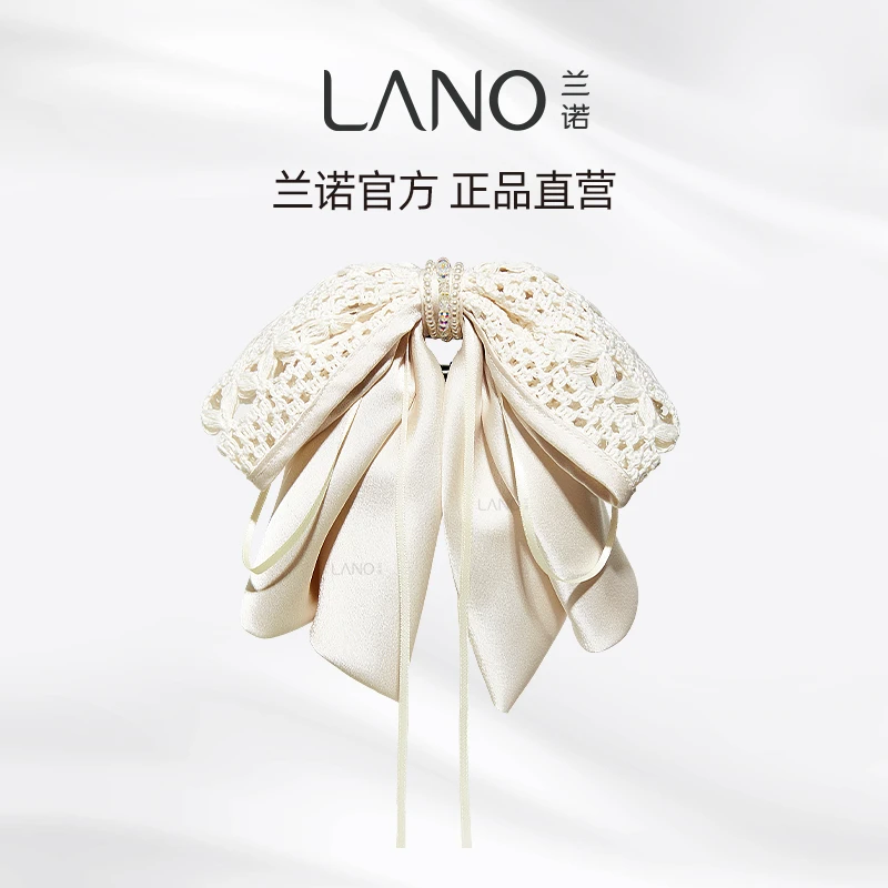 兰诺【度假系列】钩针编织镂空飘带蝴蝶结抓夹超仙小众设计感发饰
