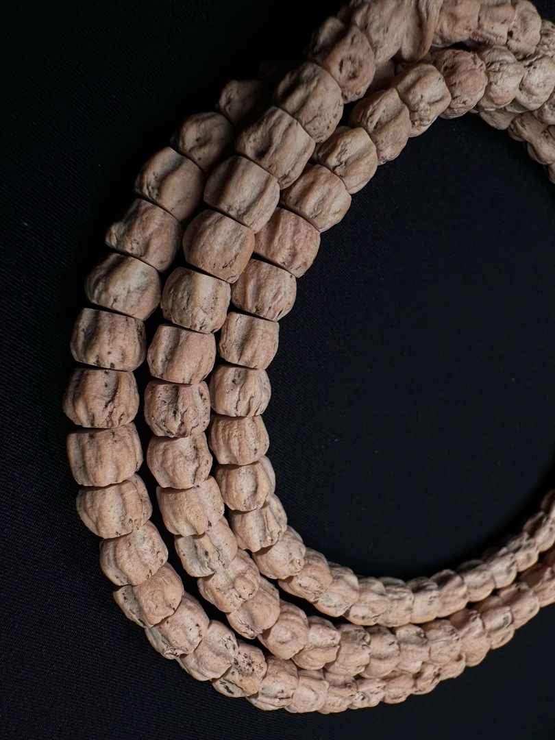 【极顺方块龙脊】热振百香籽粉油皮直切方块龙脊顺文玩长串菩提手串