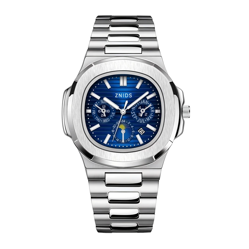 【专柜直发】全新/蓝鹦鹉螺系列/高端防水全自动男士腕表-22