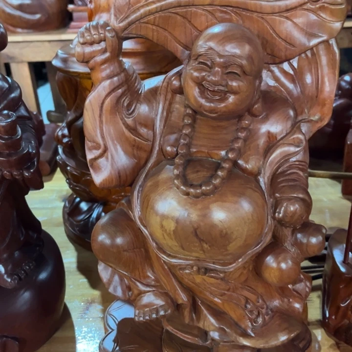 古夷苏木弥勒摆件