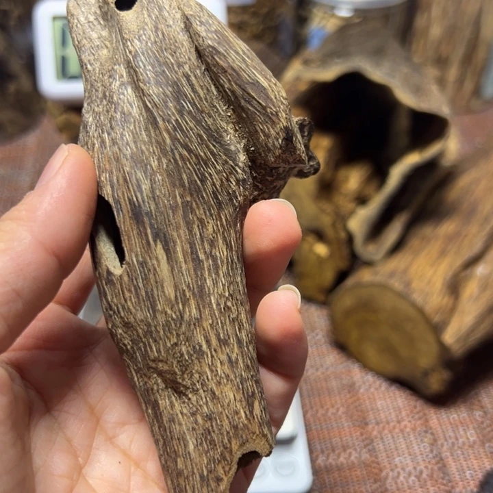 沉香枕沉香海南虫漏料17克