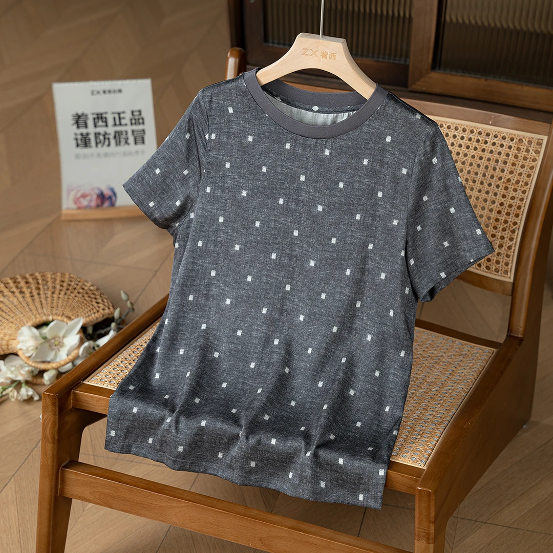ZHUOXI/着西感柔滑亲肤透气性佳面料时尚洋气百搭上衣A2832
