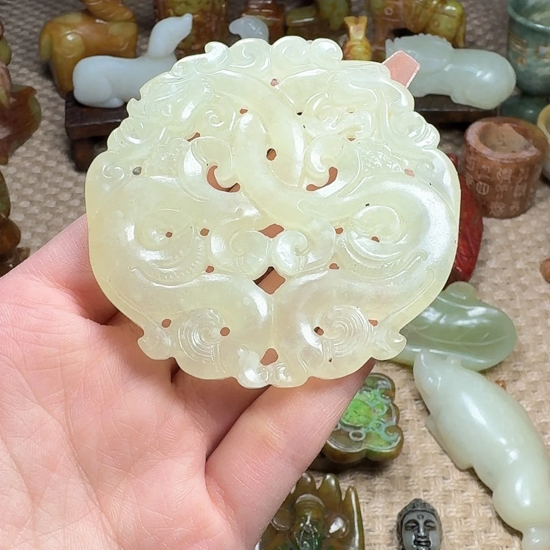 白玉菩提吊坠挂件