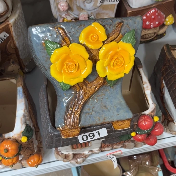 紫砂花盆粗陶材质多肉花盆