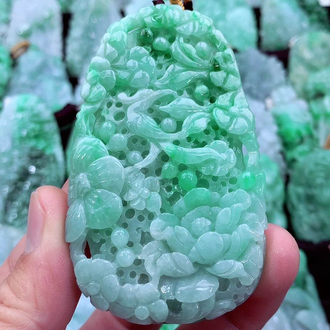 正***翡翠未镶嵌吊坠(不含链)