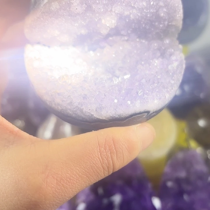 未镶嵌大型摆件（非配饰）紫晶开口笑