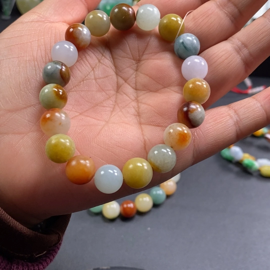 翡翠未镶嵌手串卡11