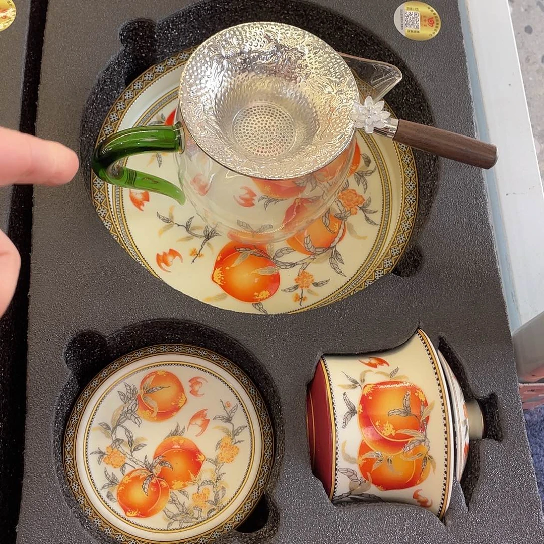 陶景德陶瓷盖碗茶具