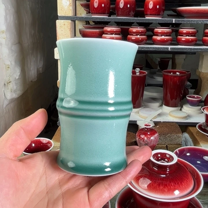 景德镇陶瓷竹节杯