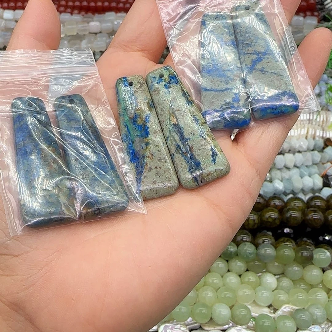 玛瑙/玉髓合金珠宝半成品海洋石一对混发不挑