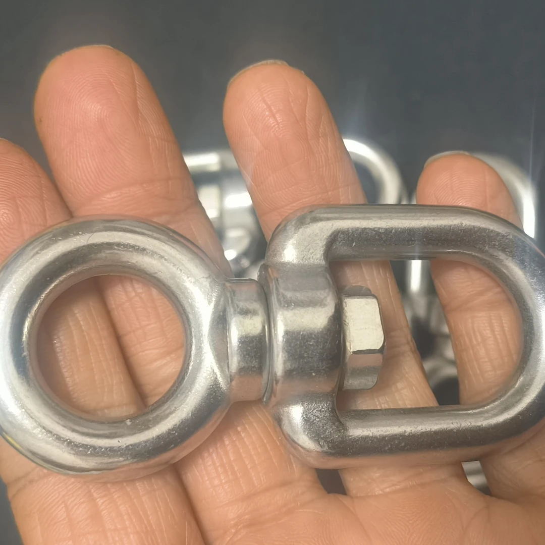 不锈钢转环大型犬狗链转轴八字环牵引链万向环防止打结不生锈转轴