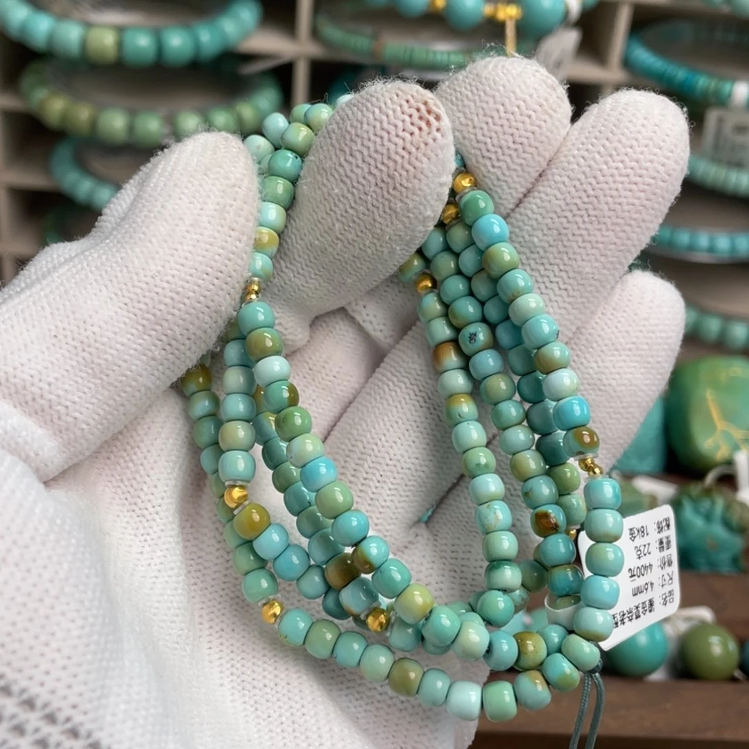 绿松石未镶嵌莫奈老型长链1