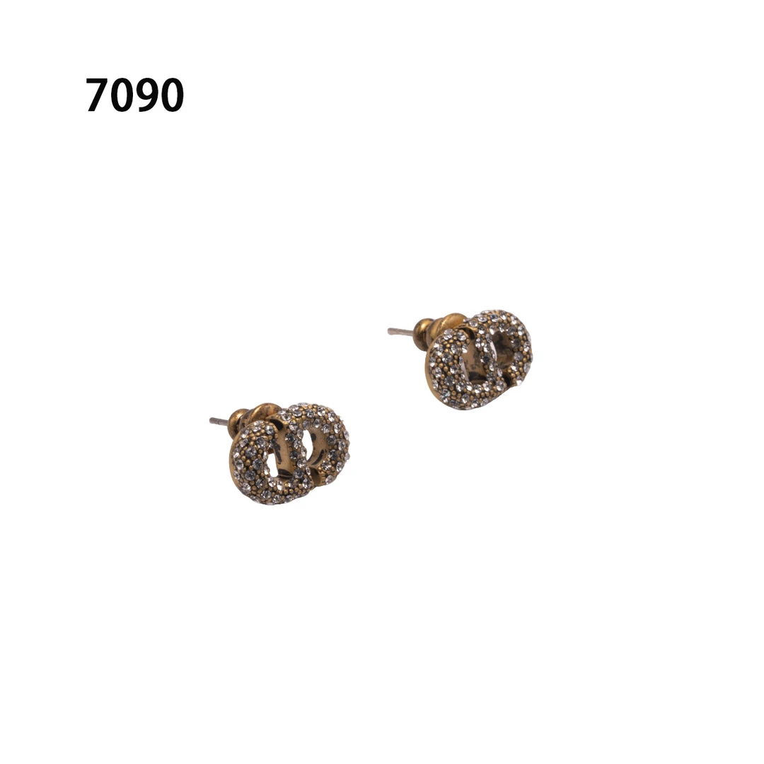 铜合金耳饰 时尚气质轻奢耳环新款小众设计高级感耳饰～7090