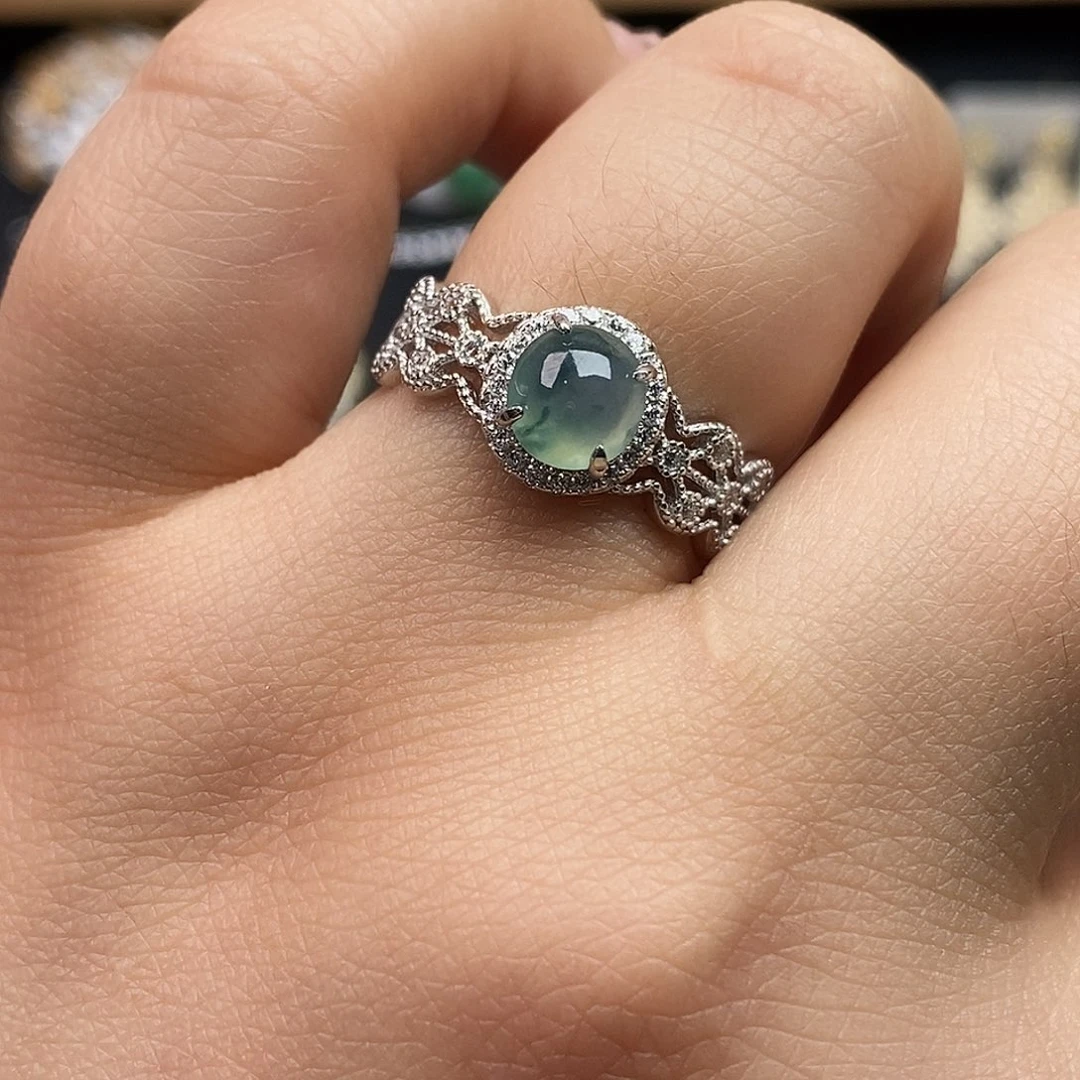 翡翠未镶嵌戒指翡翠