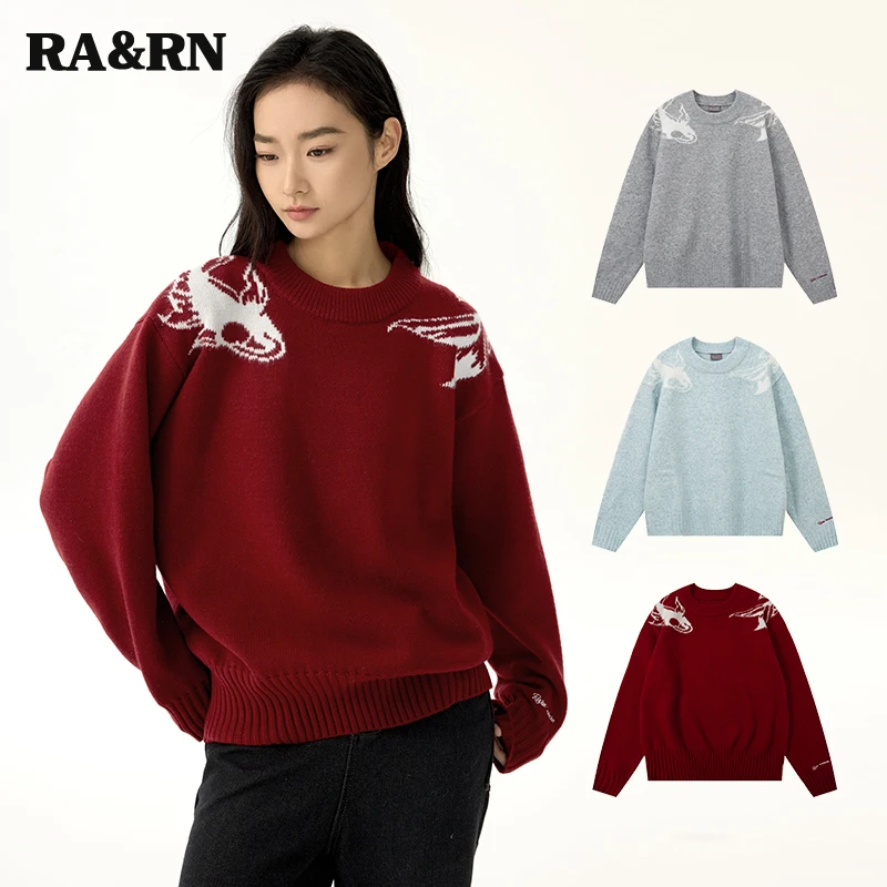 【RARN/热爱如你】 （新年锦鲤）男女同款锦鲤毛衣RA24AW076