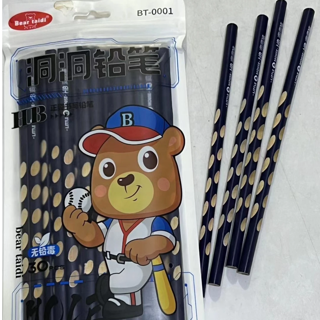 泰迪熊HB正姿洞洞铅笔BT00011-3年级