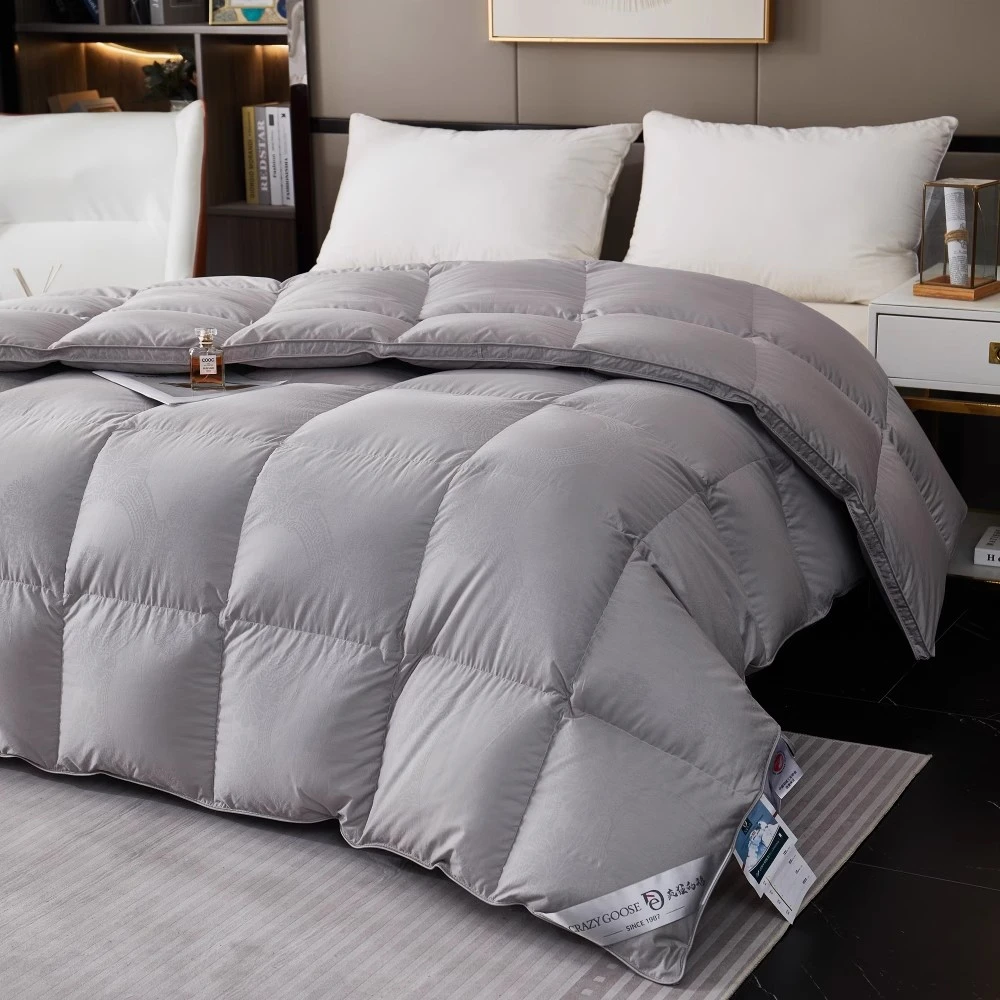 轻奢羽绒被 高端定制羽绒被 加厚冬被被子糯棉双人羽绒被立体边