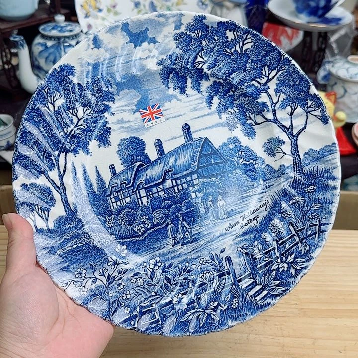 瓷片斯波德口径25.5有沁色默认微瑕