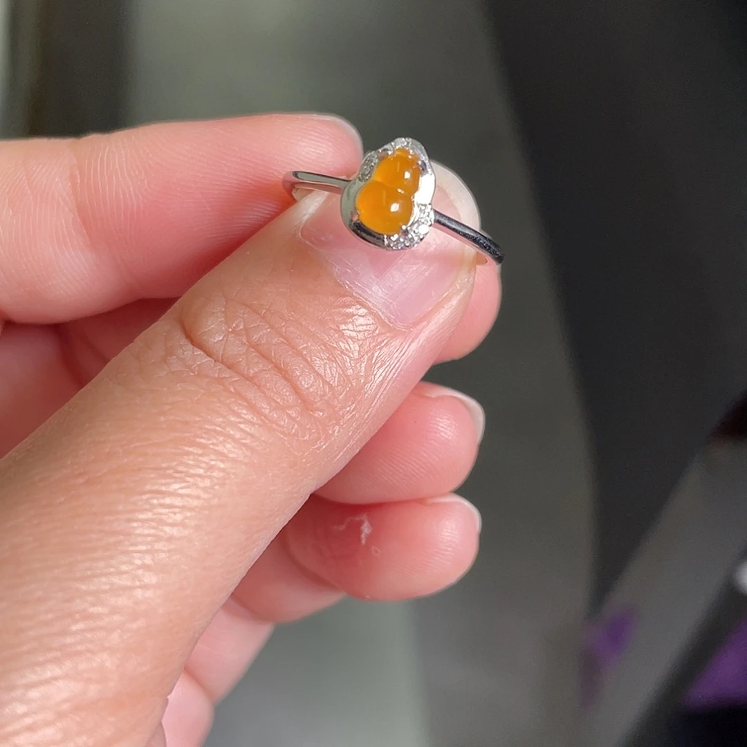 翡翠银S925镶嵌戒指