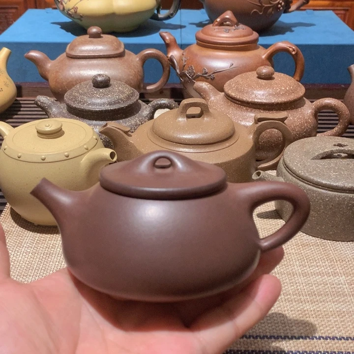 茶壶紫砂底槽清景舟石瓢