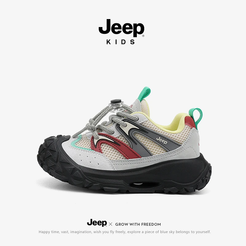 【断码清仓】Jeep儿童运动鞋夏季透气网面鞋中大童潮鞋男女童运动鞋