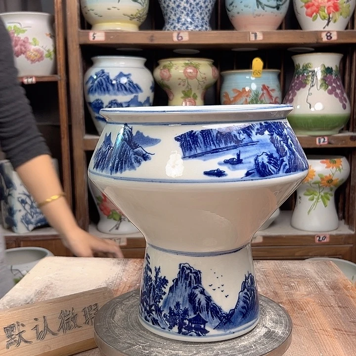 陶高脚上水新款新款陶瓷陶瓷