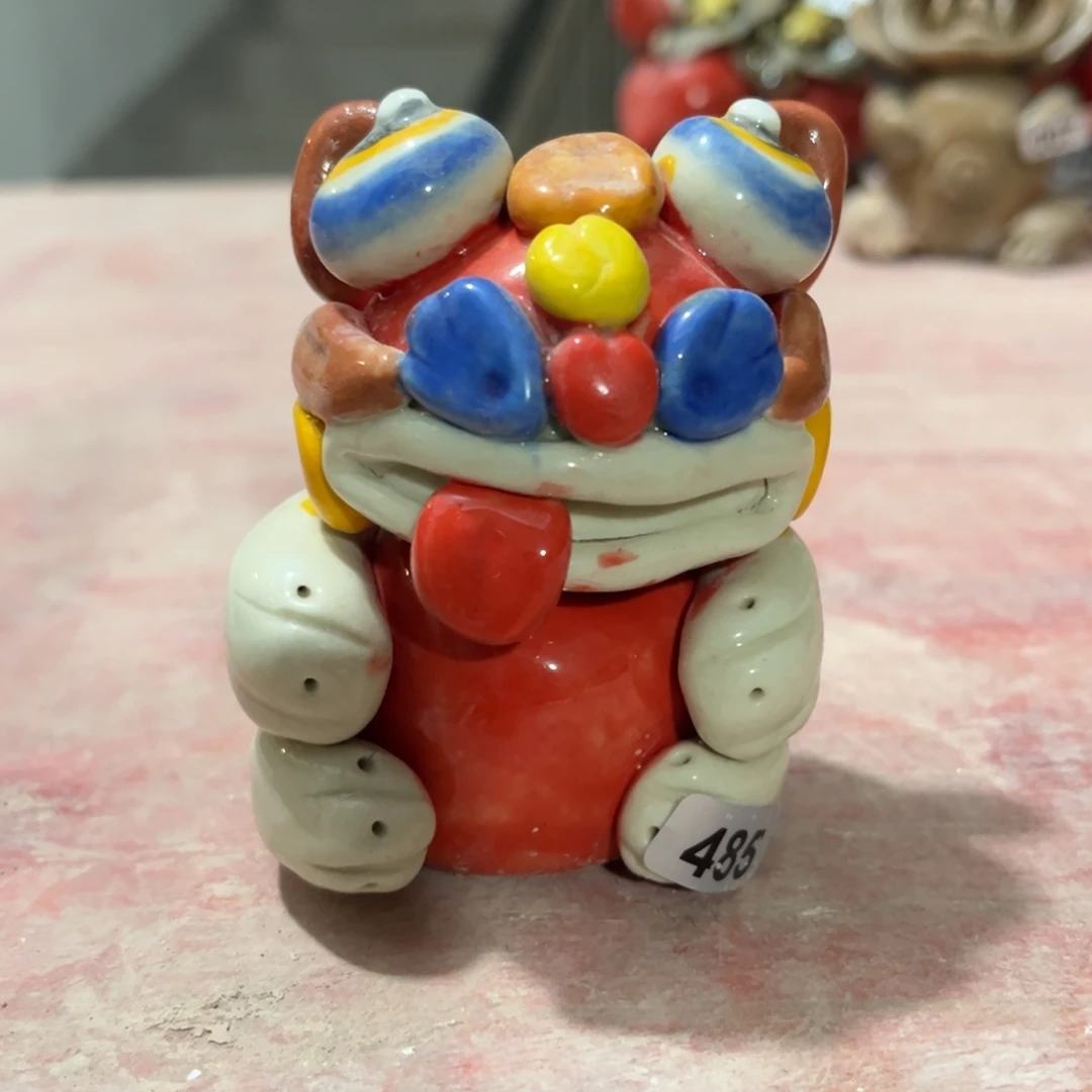 摆件纯手工抽象陶瓷摆件微瑕485