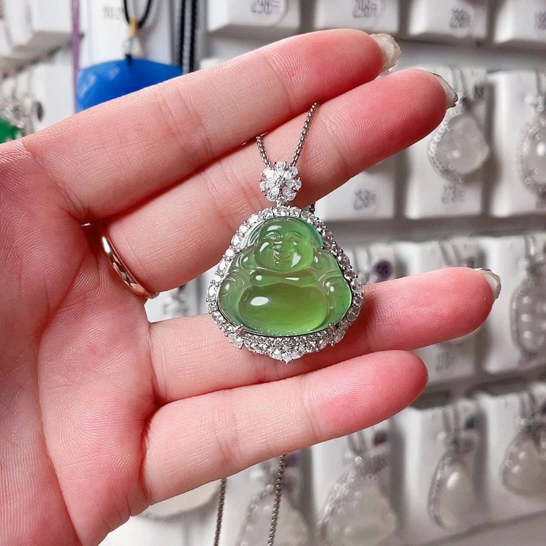 玛瑙/玉髓颈饰银S925镶嵌