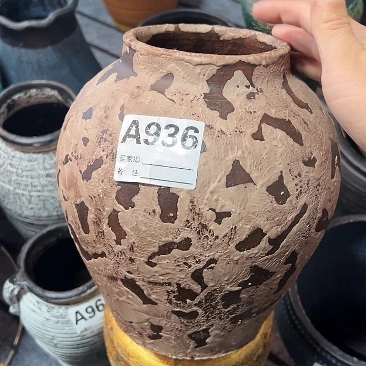 粗陶盆默认打孔高23口10