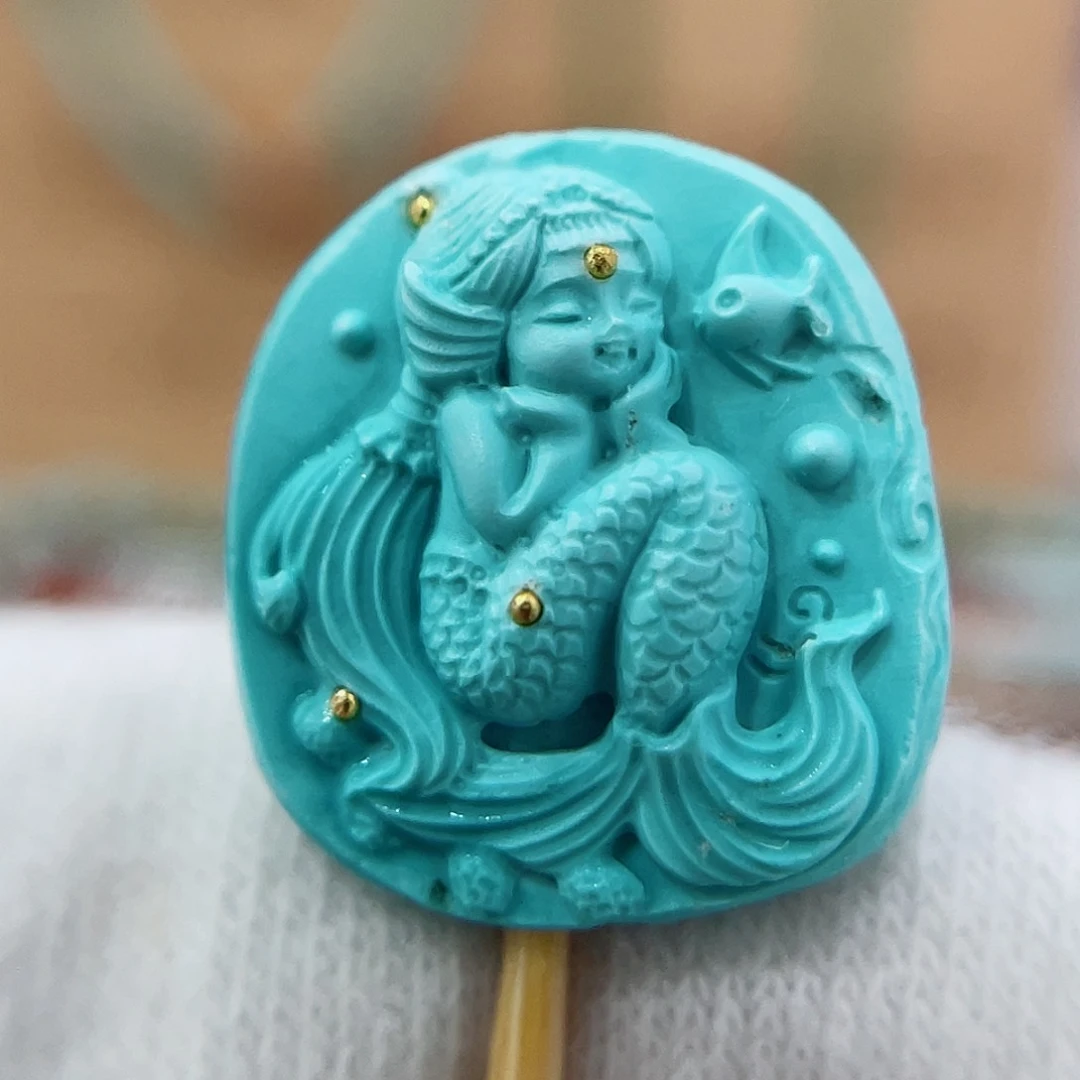 未镶嵌绿松石珠宝奇石