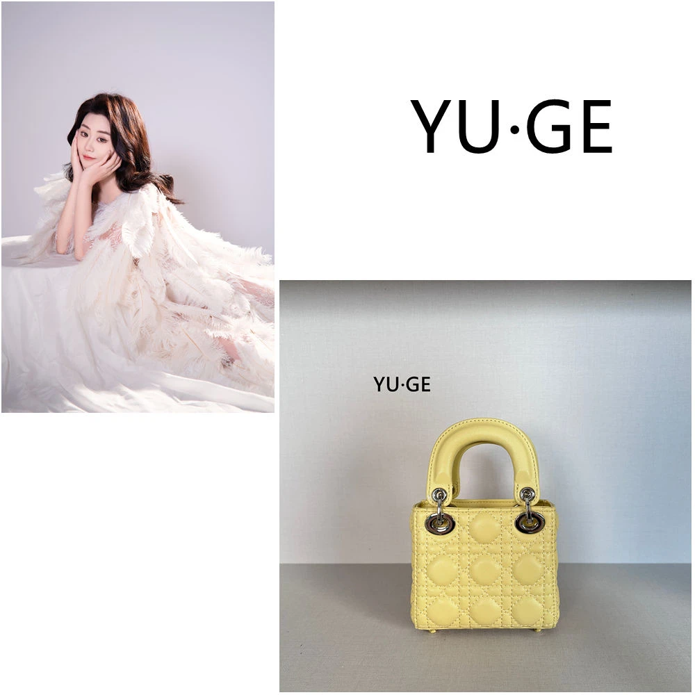 【YU·GE雨哥】新款时尚百搭真皮女包X108 银