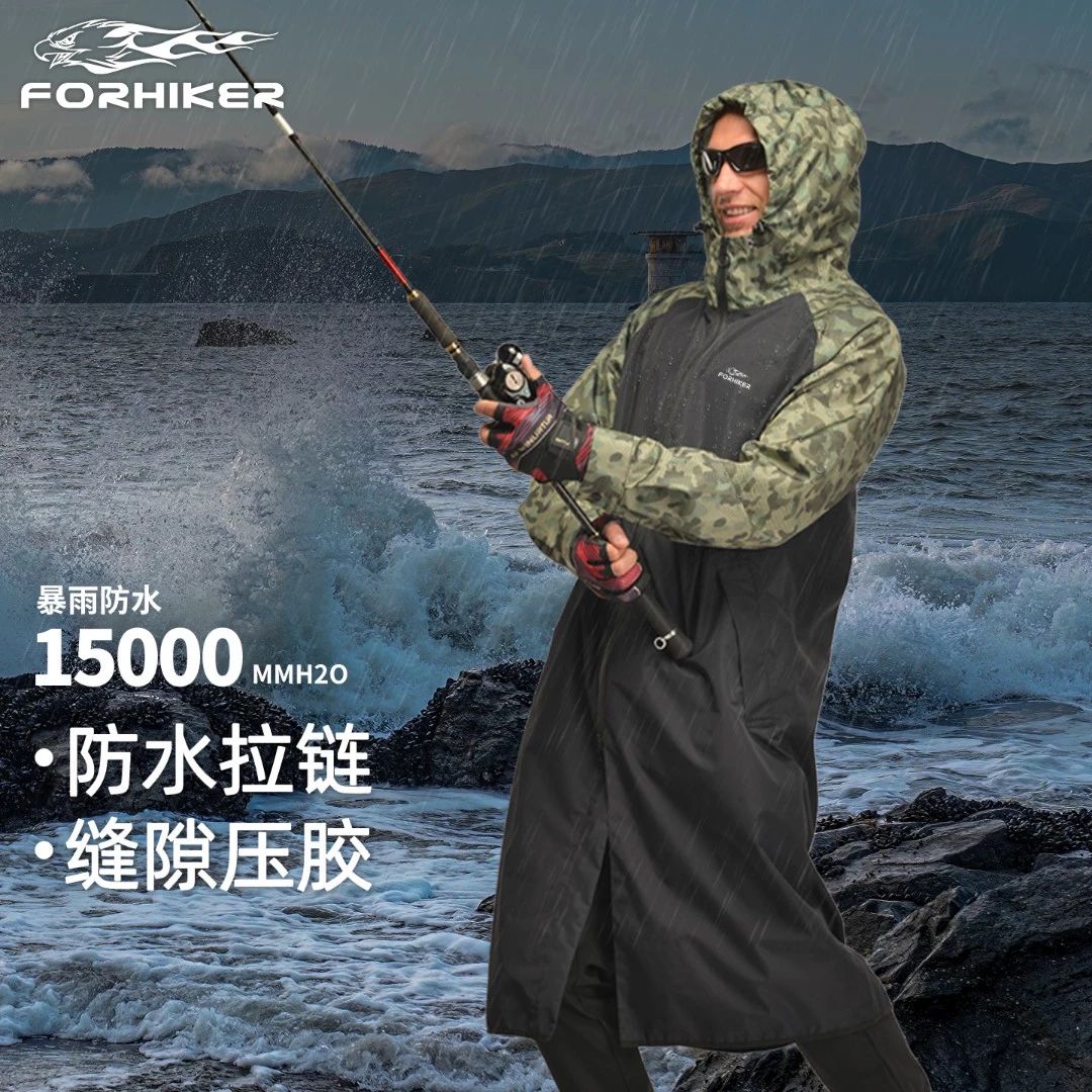 风猎者【雨衣】路亚专用钓鱼雨衣超薄透气全身防暴雨长款装备汉斯