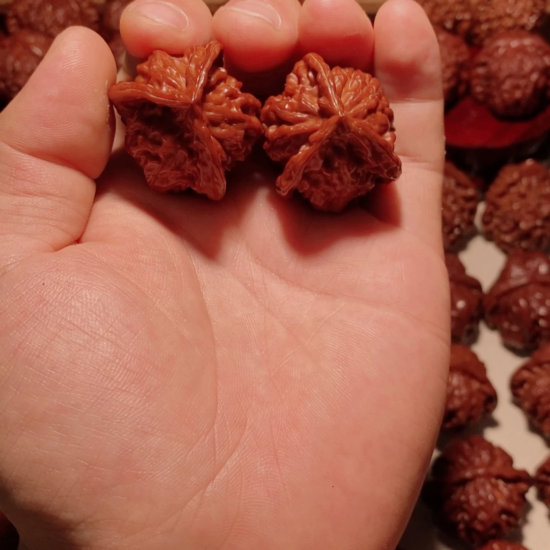 桃核吊坠盘山三愣