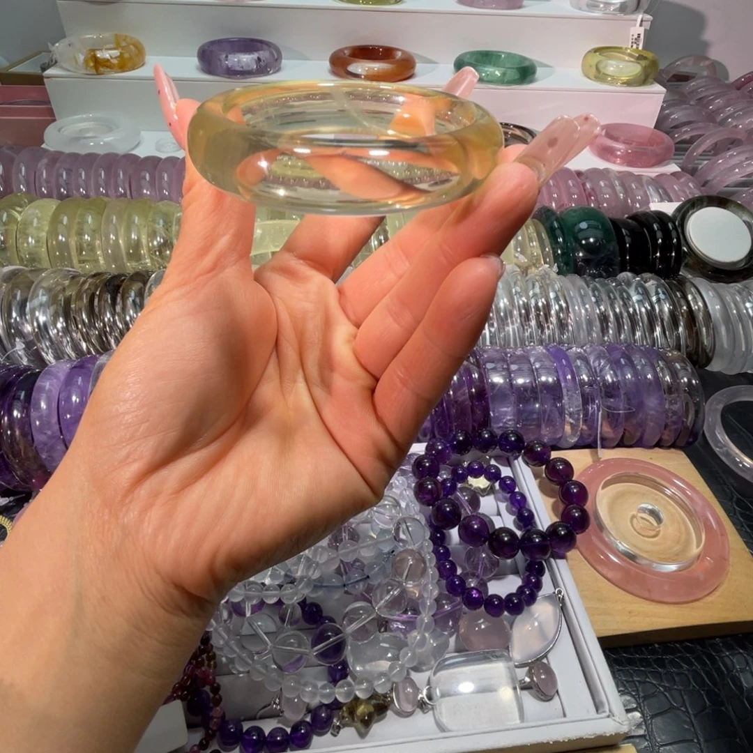 水晶未镶嵌手镯手镯58.6圈口2号