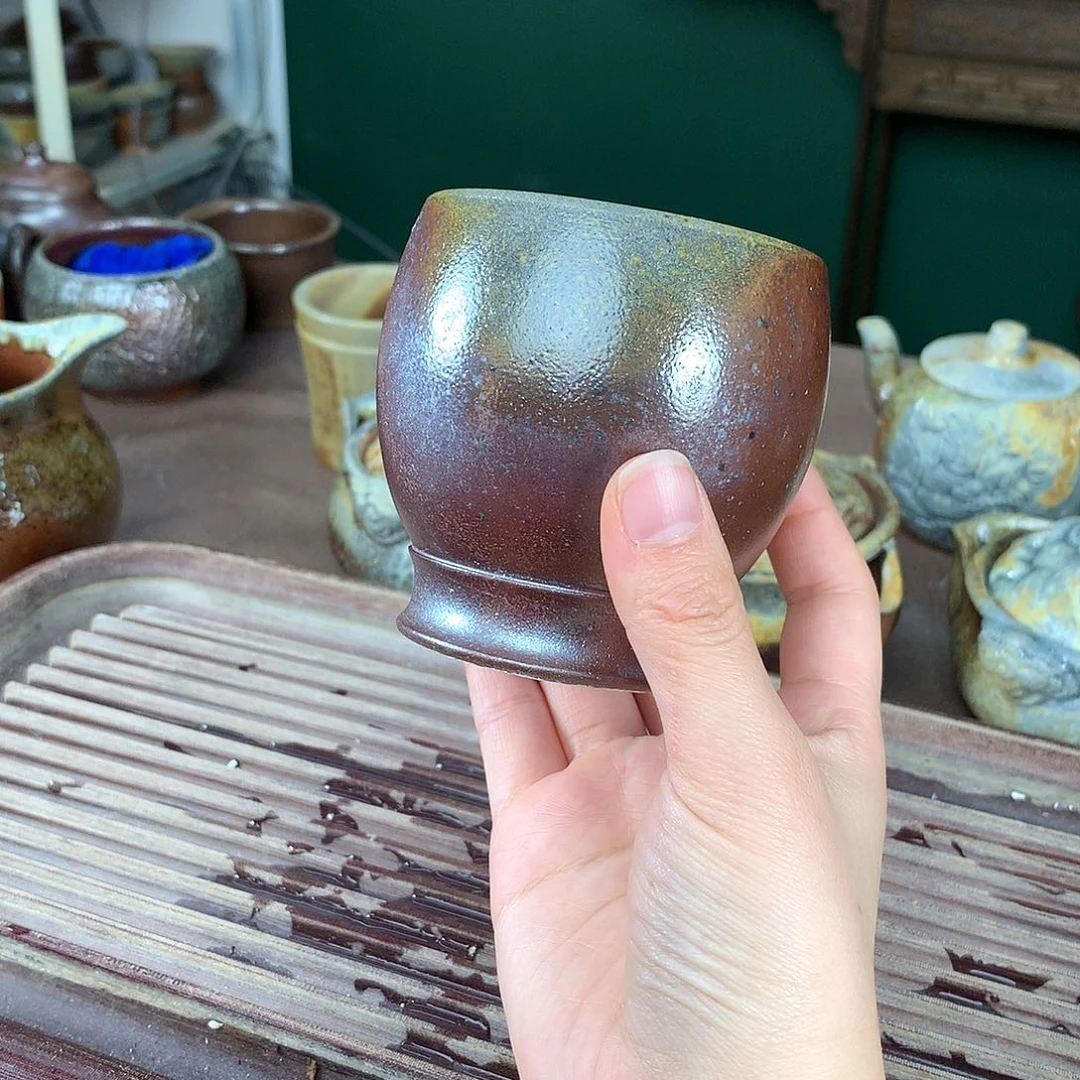 紫砂茶壶纯自然柴烧