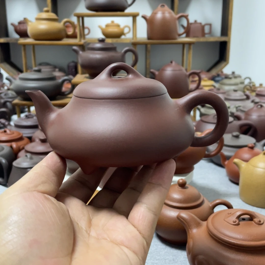 茶壶紫砂汉棠石瓢壶