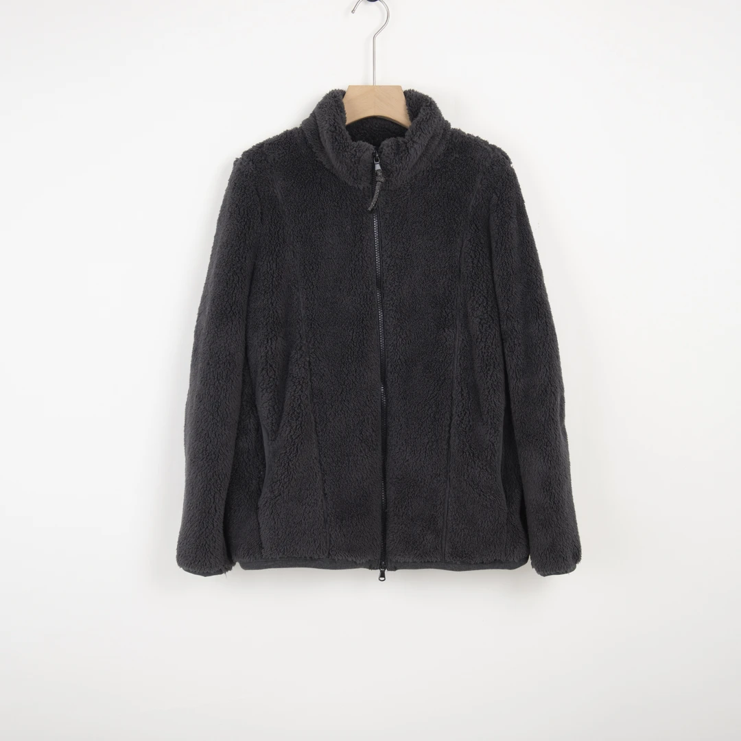 华人杰男款北极绒立领精油香氛加厚长袖双开拉链茄克保暖冬短外套