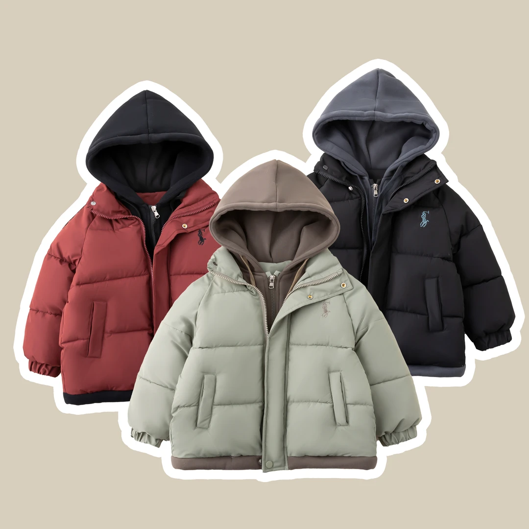 儿童棉服男童冬加厚棉衣2024新款冬装 D-BQ241152H