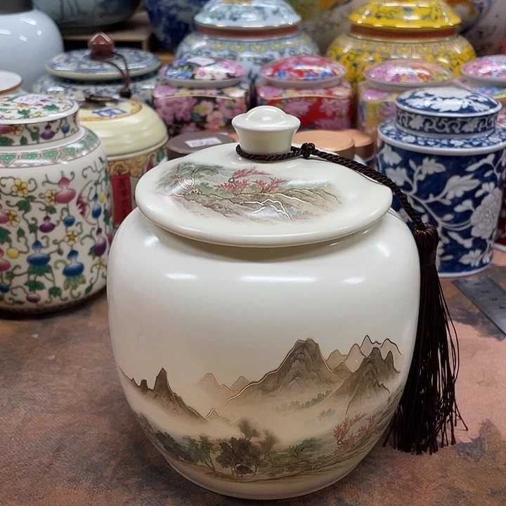 陶瓷罐茶叶罐密封罐储物罐