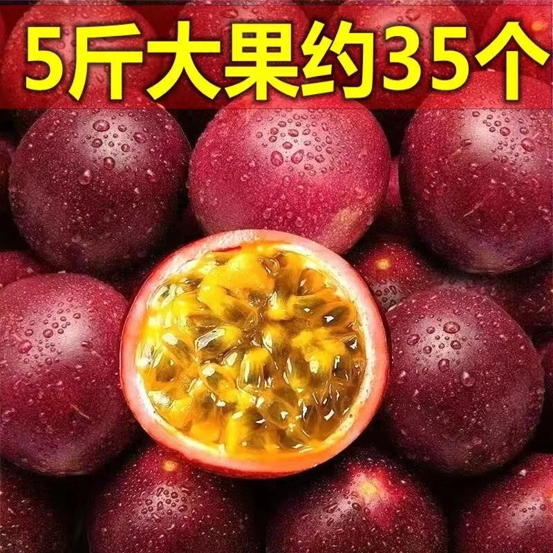 广西紫皮百香果现摘新鲜应季正品水果孕妇优选红皮酸爽包邮批发