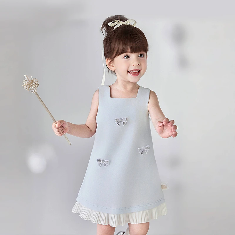 笛莎婴幼童装女宝连衣裙25夏季新款女孩女宝洋气背心裙-13252U111