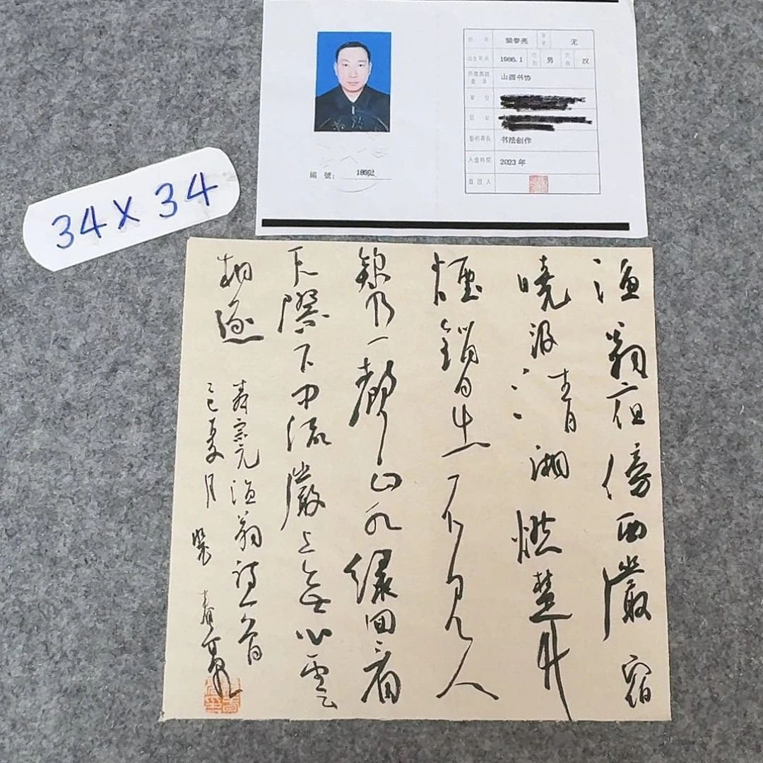 书法中书裴春亮34×34